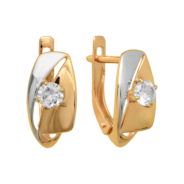 Серьги из красного золота