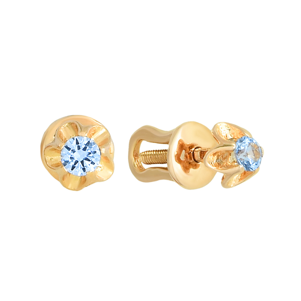 Серьги из красного золота