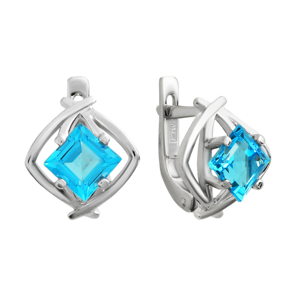 Серьги из белого золота Серьги из белого золота