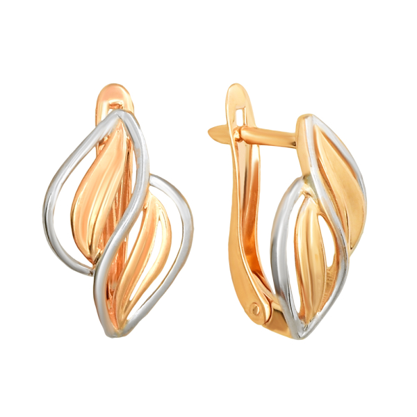 Серьги из красного золота