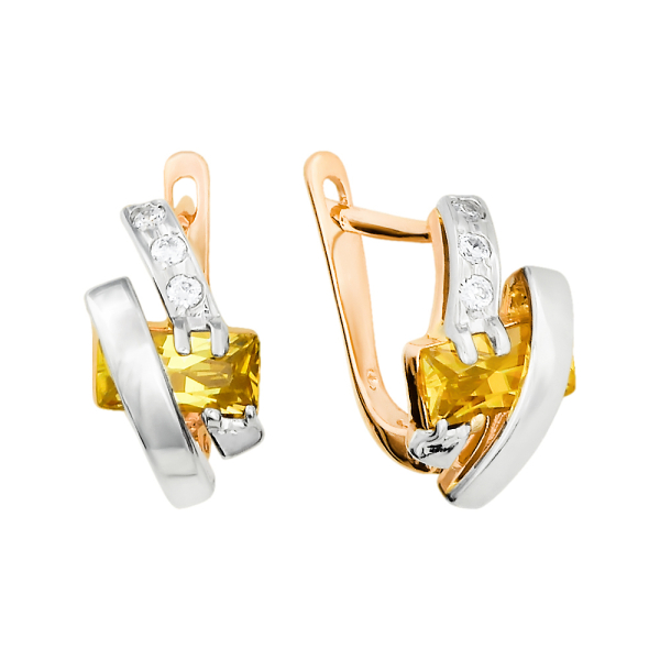 Серьги из красного золота Серьги из красного золота