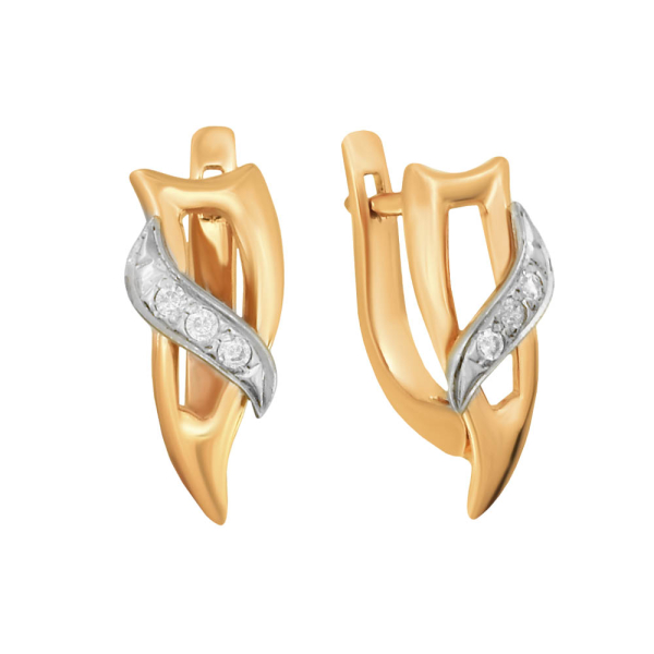Серьги из красного золота