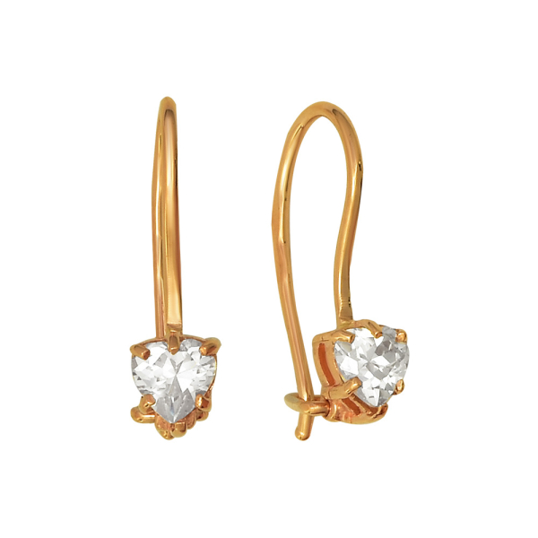 Серьги из красного золота Серьги из красного золота