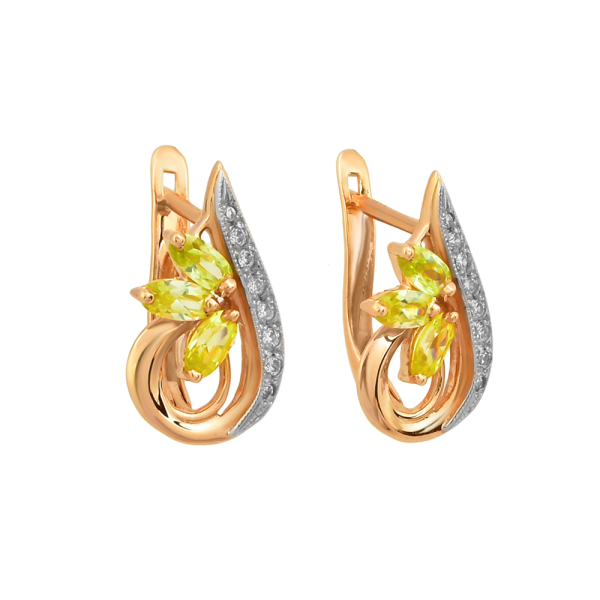 Серьги из красного золота Серьги из красного золота