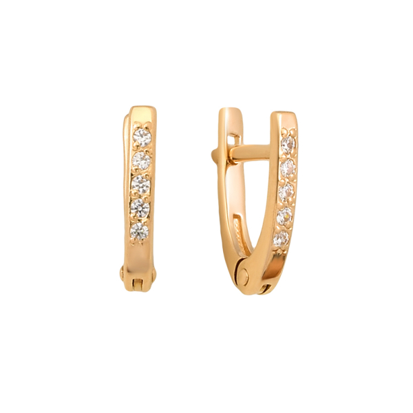 Серьги из красного золота