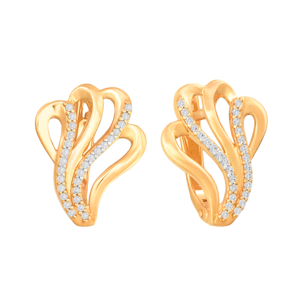 Серьги из красного золота