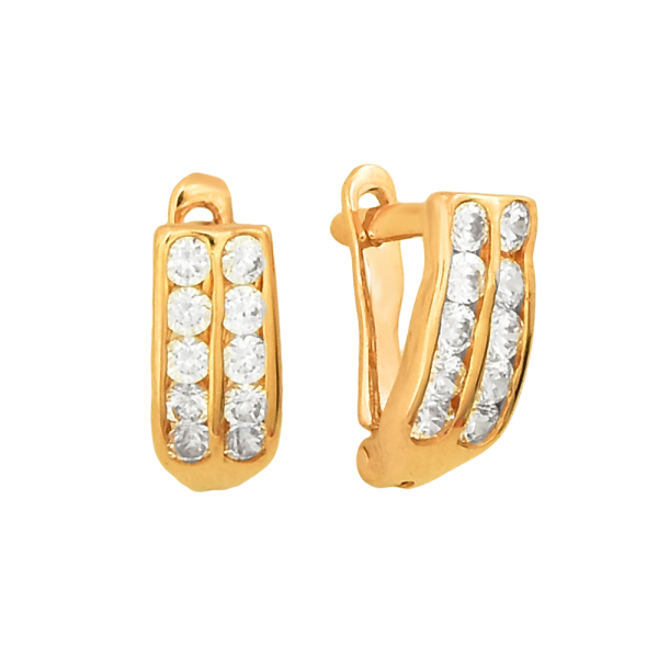 Серьги из красного золота