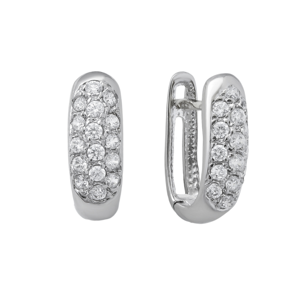 Серьги из белого золота