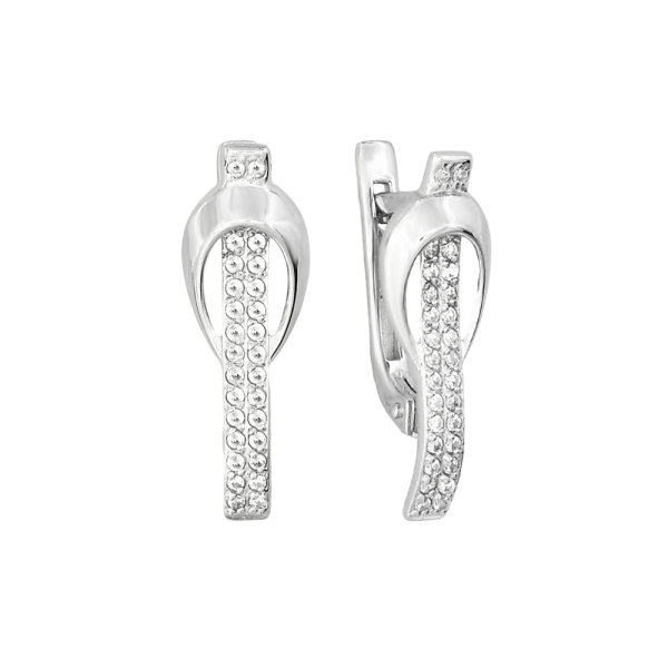 Серьги из белого золота