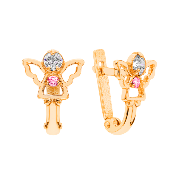 Серьги из красного золота