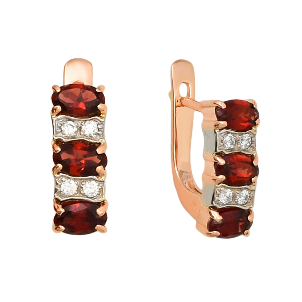 Серьги из красного золота