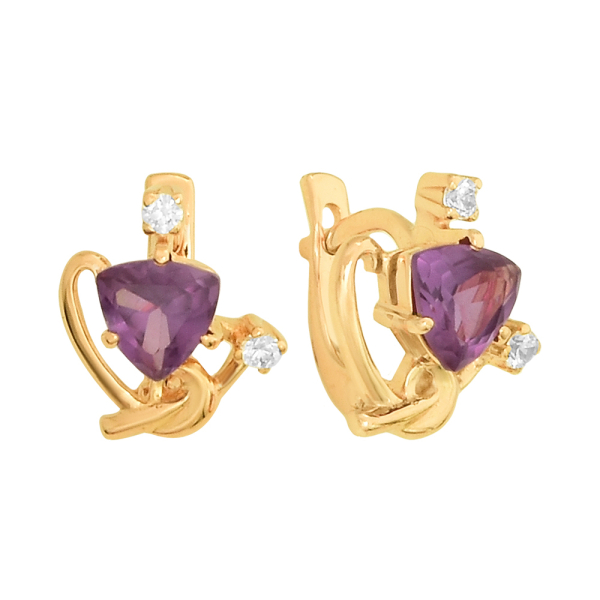 Серьги из красного золота Серьги из красного золота