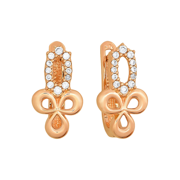 Серьги из красного золота