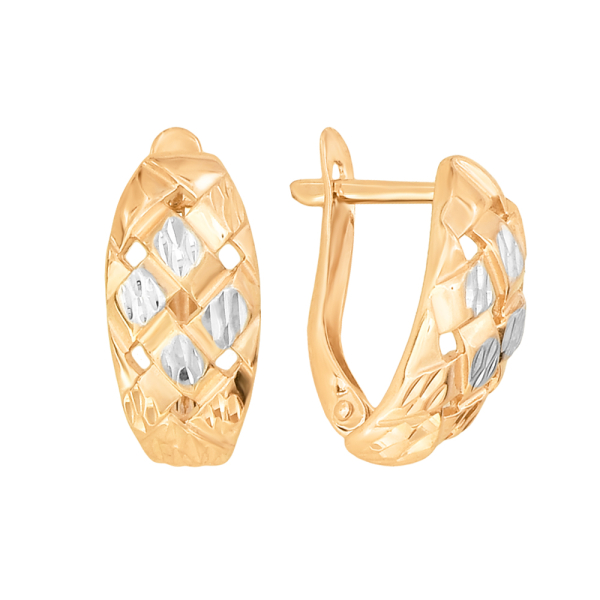 Серьги из красного золота