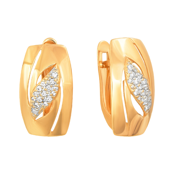 Серьги из красного золота