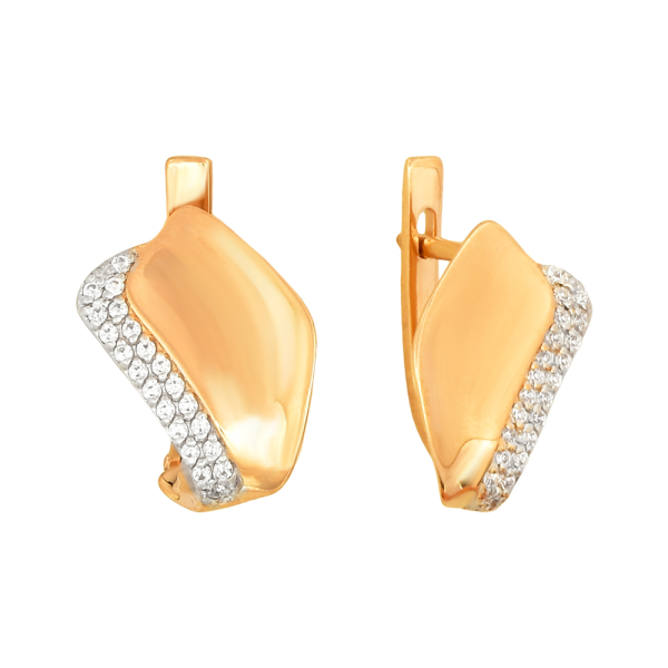 Серьги из красного золота