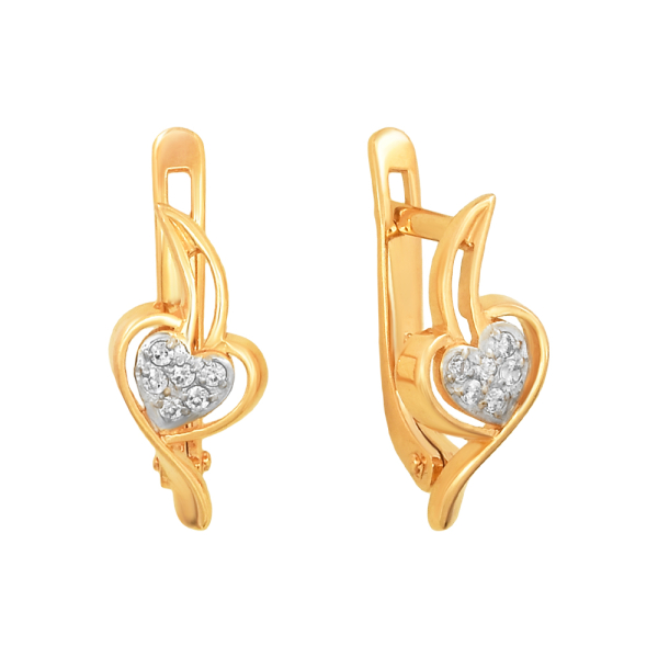 Серьги из красного золота Серьги из красного золота
