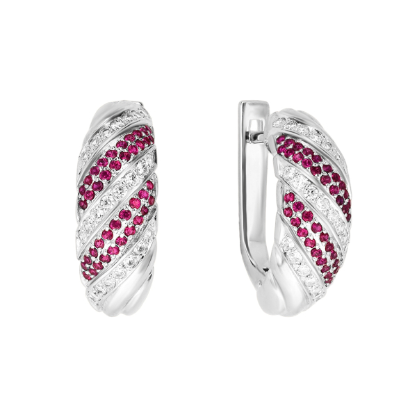 Серьги из белого золота