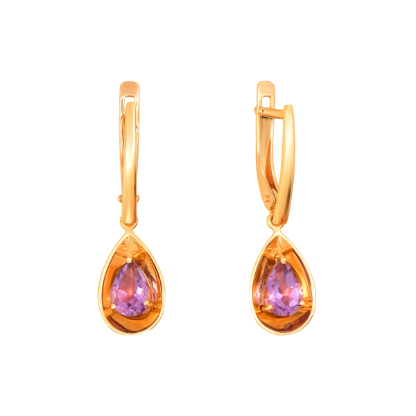 Серьги из красного золота Серьги из красного золота