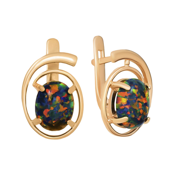 Серьги из красного золота