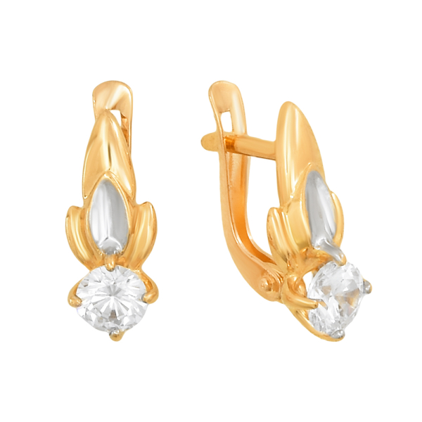 Серьги из красного золота