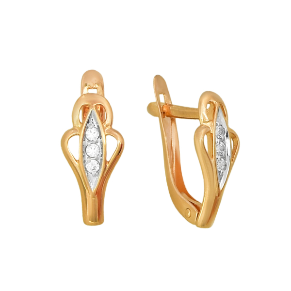 Серьги из красного золота