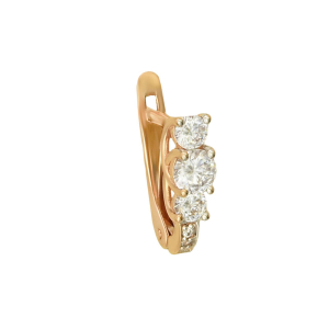 Серьги из красного золота