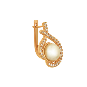 Серьги из красного золота