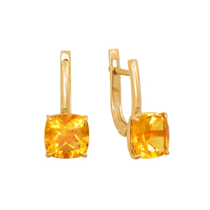 Серьги из красного золота