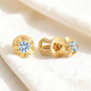Серьги из красного золота
