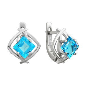 Серьги из белого золота Серьги из белого золота
