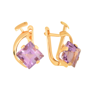 Серьги из красного золота