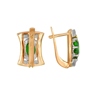 Серьги из красного золота