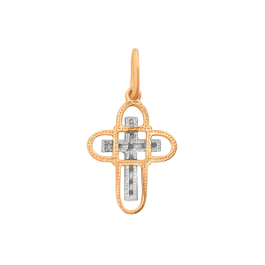 Крест из красного золота