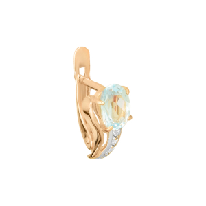 Серьги из красного золота