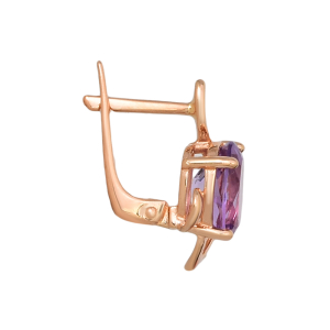 Серьги из красного золота