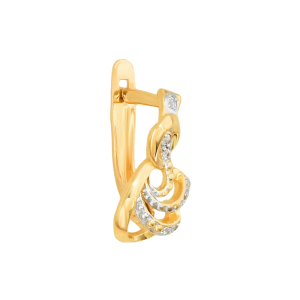 Серьги из красного золота