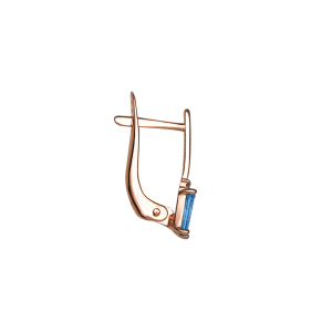 Серьги из красного золота, с бриллиантами Серьги из красного золота, с бриллиантами