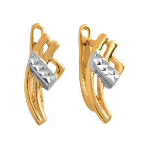 Серьги из красного золота