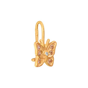 Серьги из красного золота