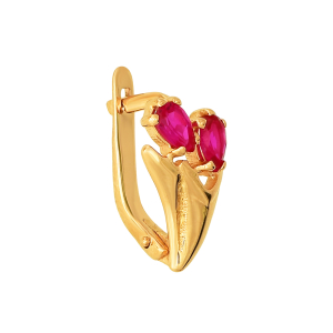 Серьги из красного золота