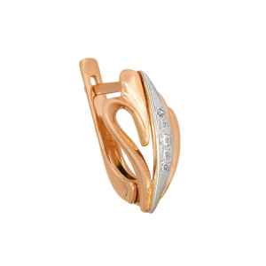 Серьги из красного золота