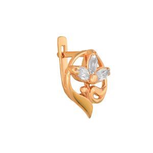 Серьги из красного золота