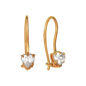 Серьги из красного золота Серьги из красного золота