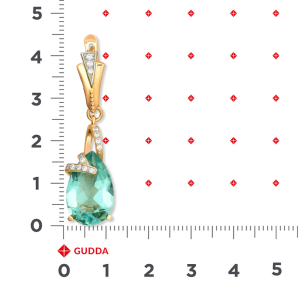 Серьги из красного золота