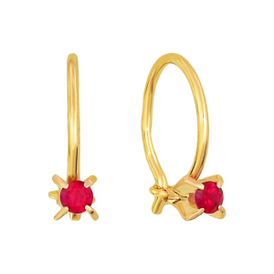 Серьги из красного золота