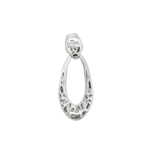 Серьги из белого золота, с бриллиантами