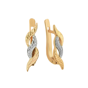 Серьги из красного золота
