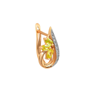 Серьги из красного золота Серьги из красного золота