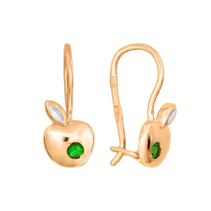 Серьги из красного золота Серьги из красного золота